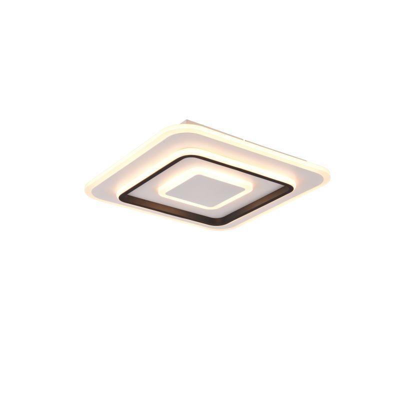- Jora - Matt White & Black CCT Ceiling Lamp with Remote Control Ø 39.5 cm Trio-R64293131 - Jora - Matt White & Black CCT Ceiling Lamp with Remote Control Ø 39.5 cm