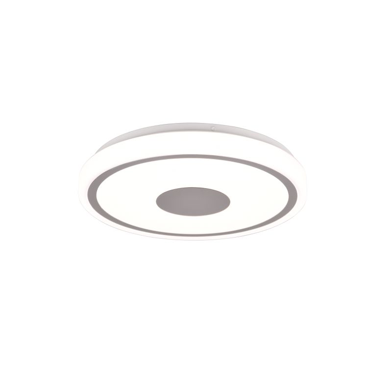 Trio-R64361106 - Bunda - White & Chrome LED Ceiling Lamp Ø 33 cm