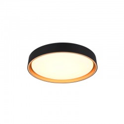 Felis - Matt Black & Gold CCT Ceiling Lamp with Remote Control Ø 40 cm Felis - Matt Black & Gold CCT Ceiling Lamp with Remote Control Ø 40 cm