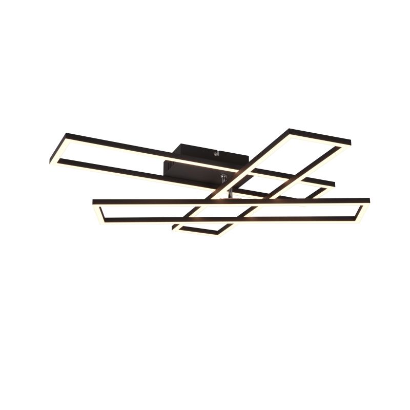 - Corso - Matt Black 3 Light CCT Flush with Remote Control Trio-R64423132 - Corso - Matt Black 3 Light CCT Flush with Remote Control