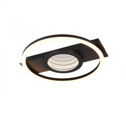 Wheeler - Matt Black LED Ceiling Lamp 3000K