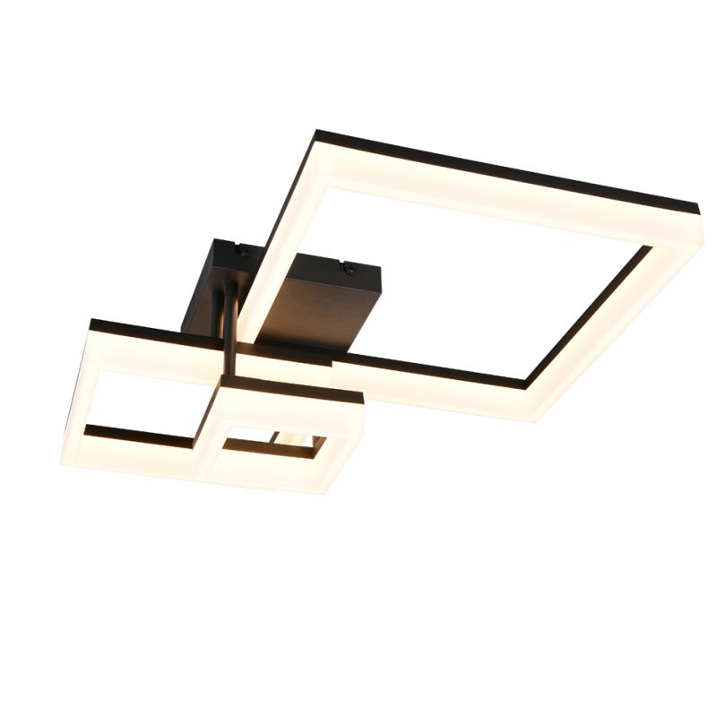 Trio-R65771332 - Camino - Matt Black LED Flush 3000K