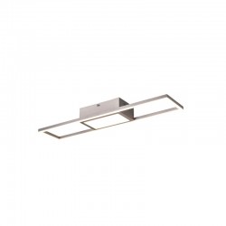 Rigido - Matt Nickel 2 Light Flush with Remote Control Rigido - Matt Nickel 2 Light Flush with Remote Control