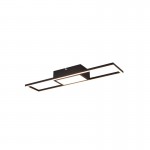 Rigido - Matt Black 2 Light Flush with Remote Control Rigido - Matt Black 2 Light Flush with Remote Control