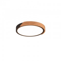 Jano - Matt Black & Wooden LED Ceiling Lamp Jano - Matt Black & Wooden LED Ceiling Lamp