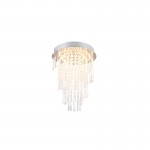 Pomp - Chrome CCT Ceiling Lamp with Remote Control
