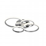 Cires - Chrome 4 Light LED Ceiling Lamp with Crystal 4000K