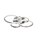 - Cires - Chrome 4 Light LED Ceiling Lamp with Crystal 4000K Trio-R67364106 - Cires - Chrome 4 Light LED Ceiling Lamp with Crystal 4000K