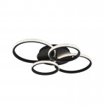 Cires - Matt Black 4 Light LED Ceiling Lamp with Crystal 4000K Cires - Matt Black 4 Light LED Ceiling Lamp with Crystal 4000K