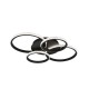 - Cires - Matt Black 4 Light LED Ceiling Lamp with Crystal 4000K Trio-R67364132 - Cires - Matt Black 4 Light LED Ceiling Lamp with Crystal 4000K