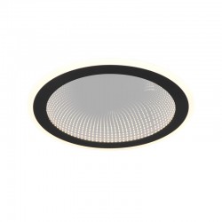 Glace - Matt Black CCT Ceiling Lamp with Remote Control