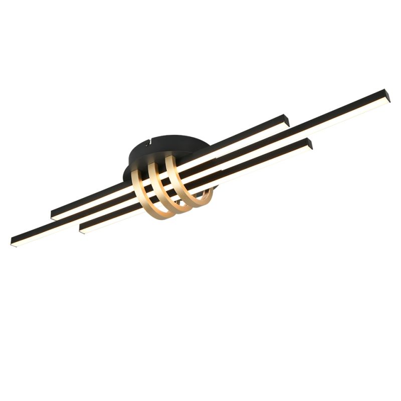- Cinto - Black & Gold Ceiling Lamp Trio-R67873180 - Cinto - Black & Gold Ceiling Lamp