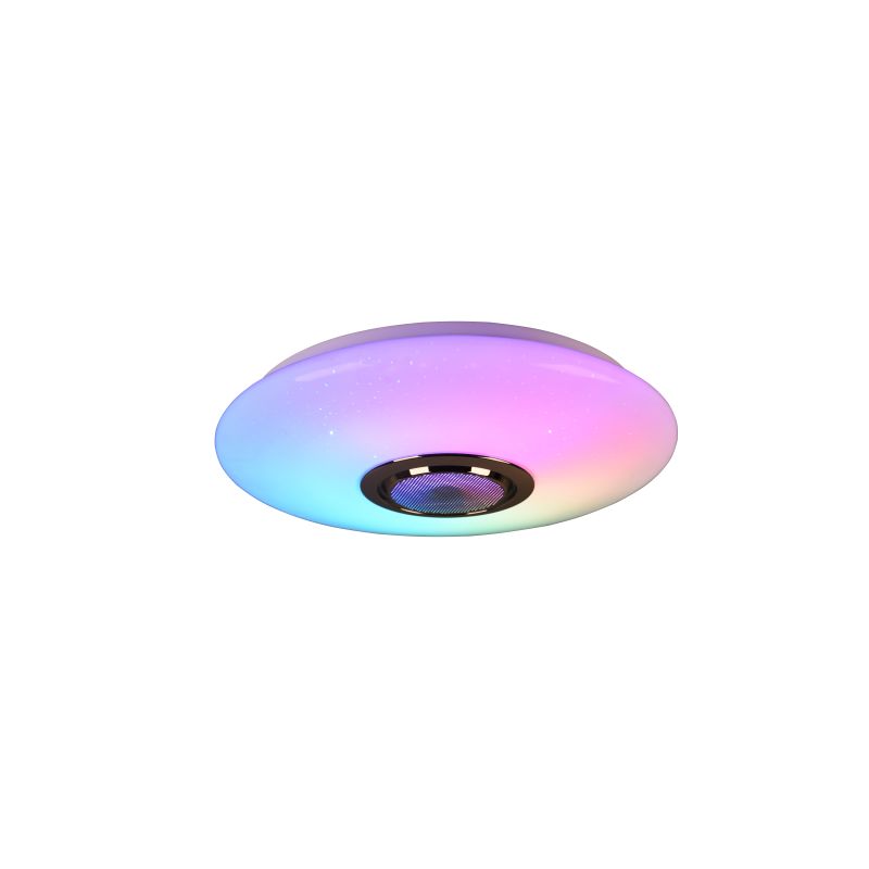 Trio-R69031101 - Musica - White RGBW Ceiling Lamp with Bluetooth Speaker Ø 41 cm