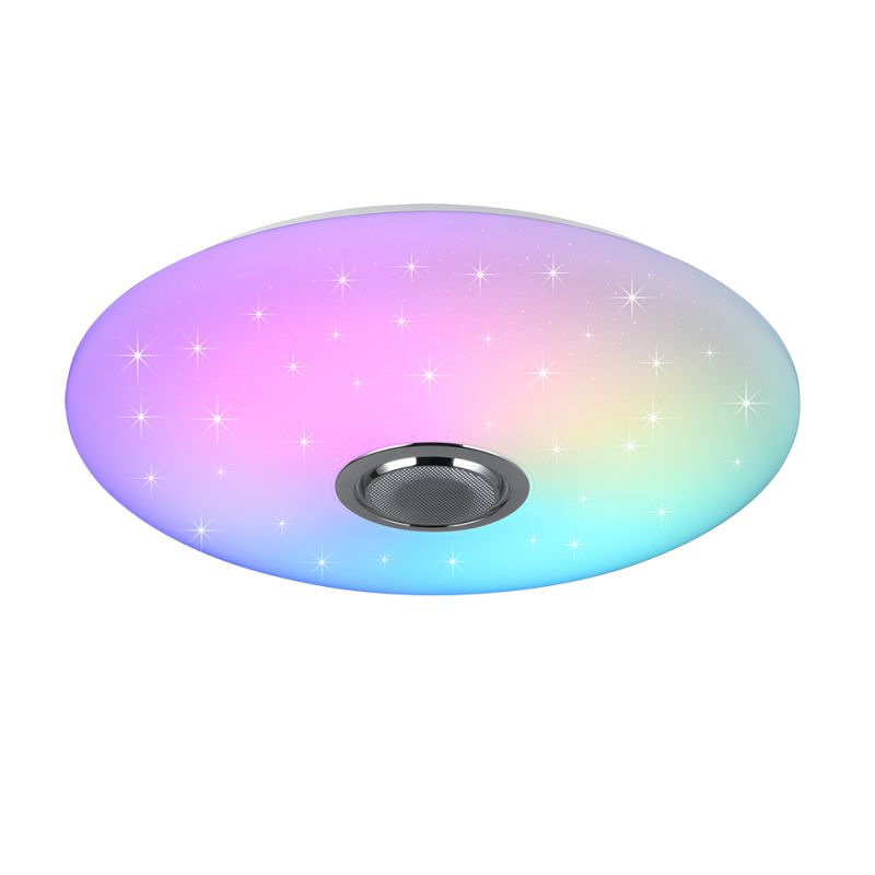 - Musica - White RGBW Ceiling Lamp with Bluetooth Speaker Ø 58 cm Trio-R69031901 - Musica - White RGBW Ceiling Lamp with Bluetooth Speaker Ø 58 cm