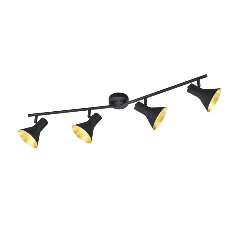 - Nina - Black & Gold 4 Spotlights Trio-R80164002 - Nina - Black & Gold 4 Spotlights