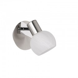 Antibes - Matt Nickel Spotlight with Alabaster Glass Antibes - Matt Nickel Spotlight with Alabaster Glass