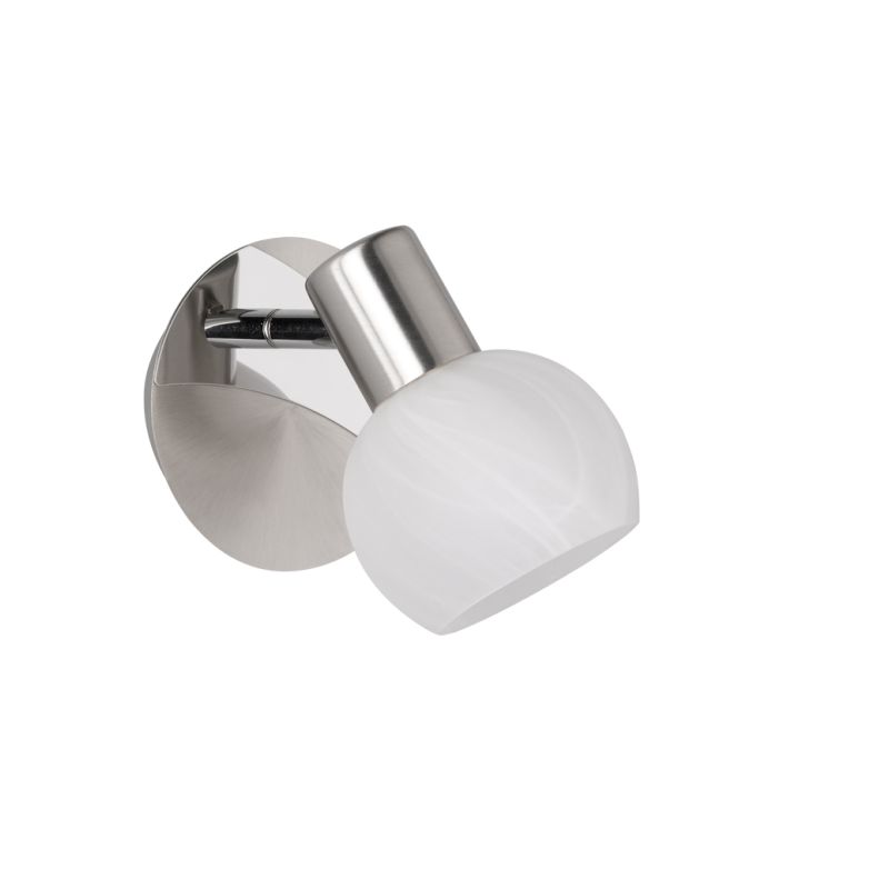 - Antibes - Matt Nickel Spotlight with Alabaster Glass Trio-R80171007 - Antibes - Matt Nickel Spotlight with Alabaster Glass
