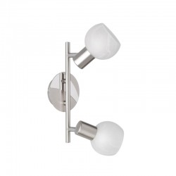 Antibes - Matt Nickel 2 Spotlights with Alabaster Glass Antibes - Matt Nickel 2 Spotlights with Alabaster Glass