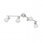 Antibes - Matt Nickel 4 Spotlights with Alabaster Glass Antibes - Matt Nickel 4 Spotlights with Alabaster Glass