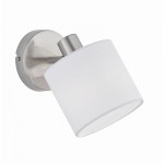 Tommy - Matt Nickel Spotlight with White Shade Tommy - Matt Nickel Spotlight with White Shade