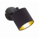 - Tommy - Matt Black Spotlight with Black & Gold Shade Trio-R80331079 - Tommy - Matt Black Spotlight with Black & Gold Shade