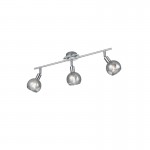 Brest - Chrome 3 Spotlights with Smoked Glass Brest - Chrome 3 Spotlights with Smoked Glass
