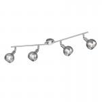Brest - Chrome 4 Spotlights with Smoked Glass Brest - Chrome 4 Spotlights with Smoked Glass