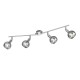 - Brest - Chrome 4 Spotlights with Smoked Glass Trio-R80594006 - Brest - Chrome 4 Spotlights with Smoked Glass