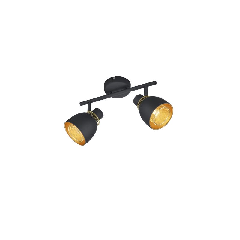 - Punch - Black & Gold 2 Spotlights Trio-R80812032 - Punch - Black & Gold 2 Spotlights