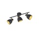 - Punch - Black & Gold 3 Spotlights Trio-R80813032 - Punch - Black & Gold 3 Spotlights