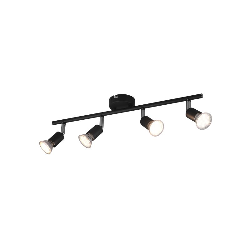 - Paris - Black 4 Spotlights Trio-R80914032 - Paris - Black 4 Spotlights