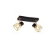 - Ardon - Black & Gold 2 Spotlights Trio-R81382080 - Ardon - Black & Gold 2 Spotlights