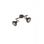 Latika - Black & Wood 2 Spotlights Latika - Black & Wood 2 Spotlights