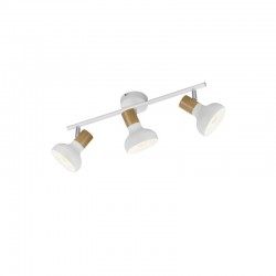 Latika - White & Wood 3 Spotlights Latika - White & Wood 3 Spotlights