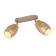 Trio-R81572065 - Bidar - Coffee 2 Spotlight with Wood Accent