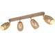 Trio-R81574065 - Bidar - Coffee 4 Spotlight with Wood Accent