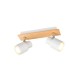 Trio-R81982031 - Pierre - Matt White & Wooden 2 Spotlights