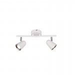 Toulouse - White & Silver LED 2 Spotlights