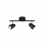 Toulouse - Black & Silver LED 2 Spotlights Toulouse - Black & Silver LED 2 Spotlights