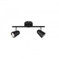 Toulouse - Black & Silver LED 2 Spotlights