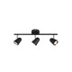Trio-R82123132 - Toulouse - Black & Silver LED 3 Spotlights