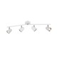 Trio-R82124131 - Toulouse - White & Silver LED 4 Spotlights