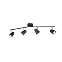 Toulouse - Black & Silver LED 4 Spotlights Toulouse - Black & Silver LED 4 Spotlights