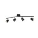 Trio-R82124132 - Toulouse - Black & Silver LED 4 Spotlights
