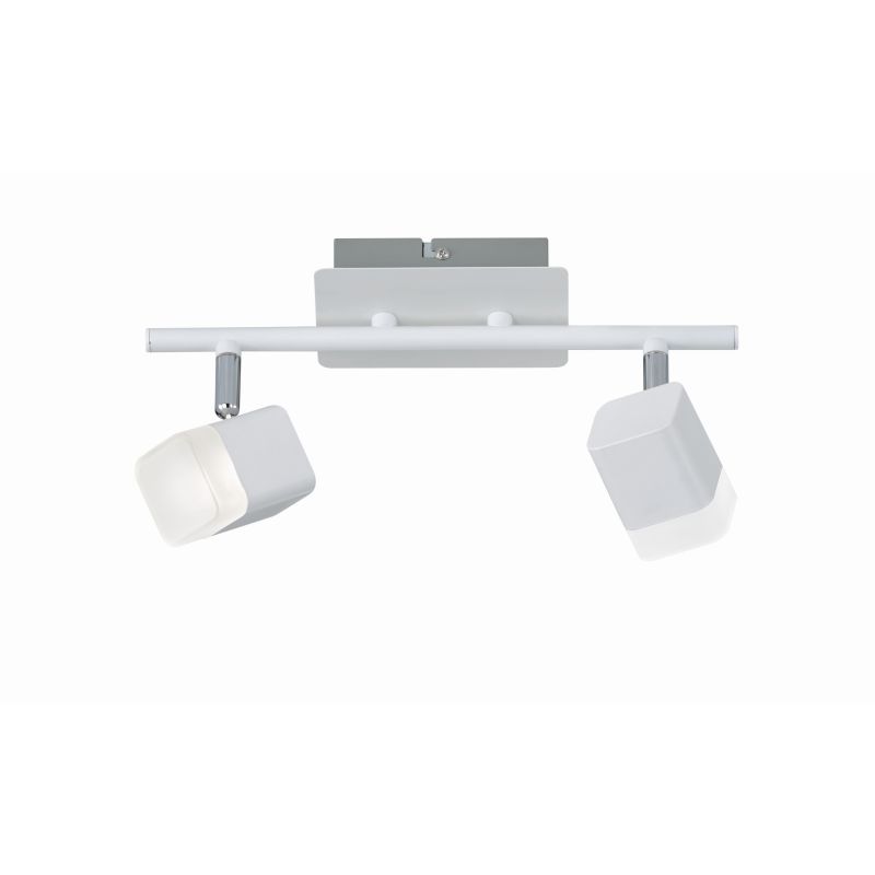 Trio-R82152131 - Roubaix - Matt White LED 2 Spotlights
