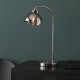 Endon-100043 - Caspa - Smoked Glass & Bright Nickel Table Lamp