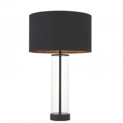 Lessina - Matt Black Touch Table Lamp with Black Shade Lessina - Matt Black Touch Table Lamp with Black Shade