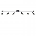 Amalfi - Matt Black 6 Light Bar Spotlights Amalfi - Matt Black 6 Light Bar Spotlights