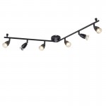 Amalfi - Matt Black 6 Light Bar Spotlights Amalfi - Matt Black 6 Light Bar Spotlights