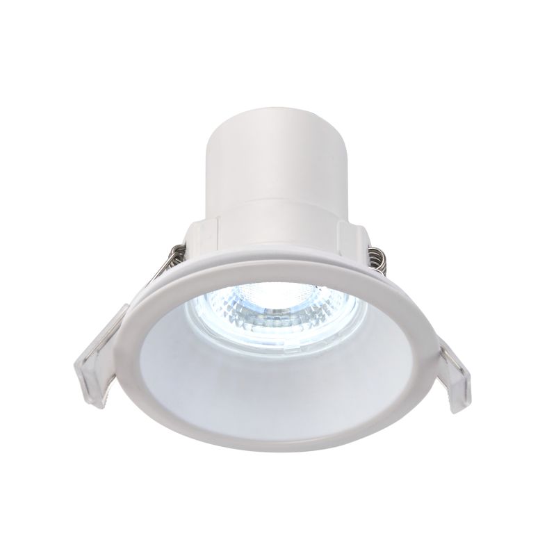 Saxby-101342 - ShieldECO CCT - Bathroom Anti-Glare White Recessed Downlight CCT